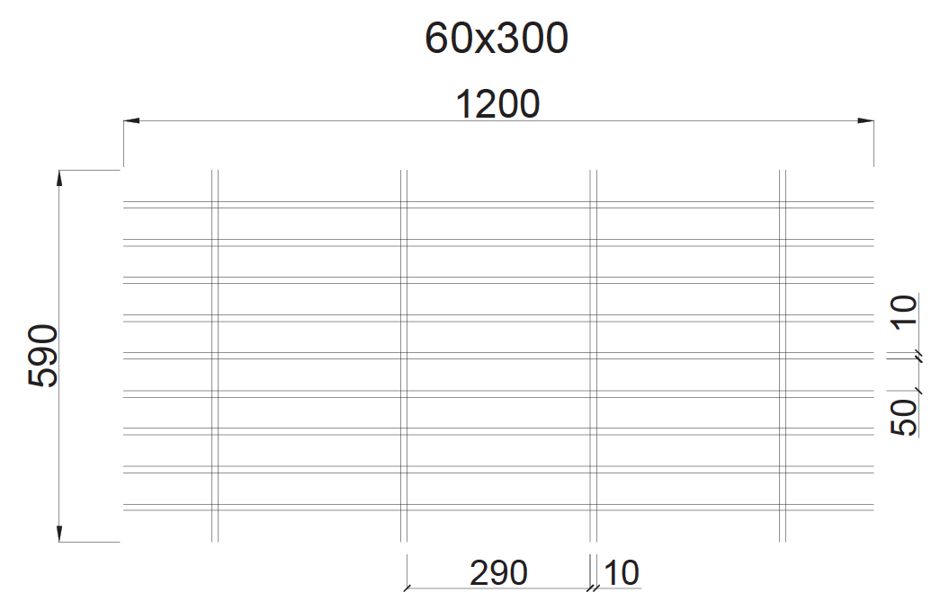 Жалюзи 300х60