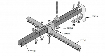 Аксессуар ARMSTRONG для скрытой подвесной системы кронштейн-соединитель Wall Hanger для Uv-профиля (1 уп=50 шт) 776710